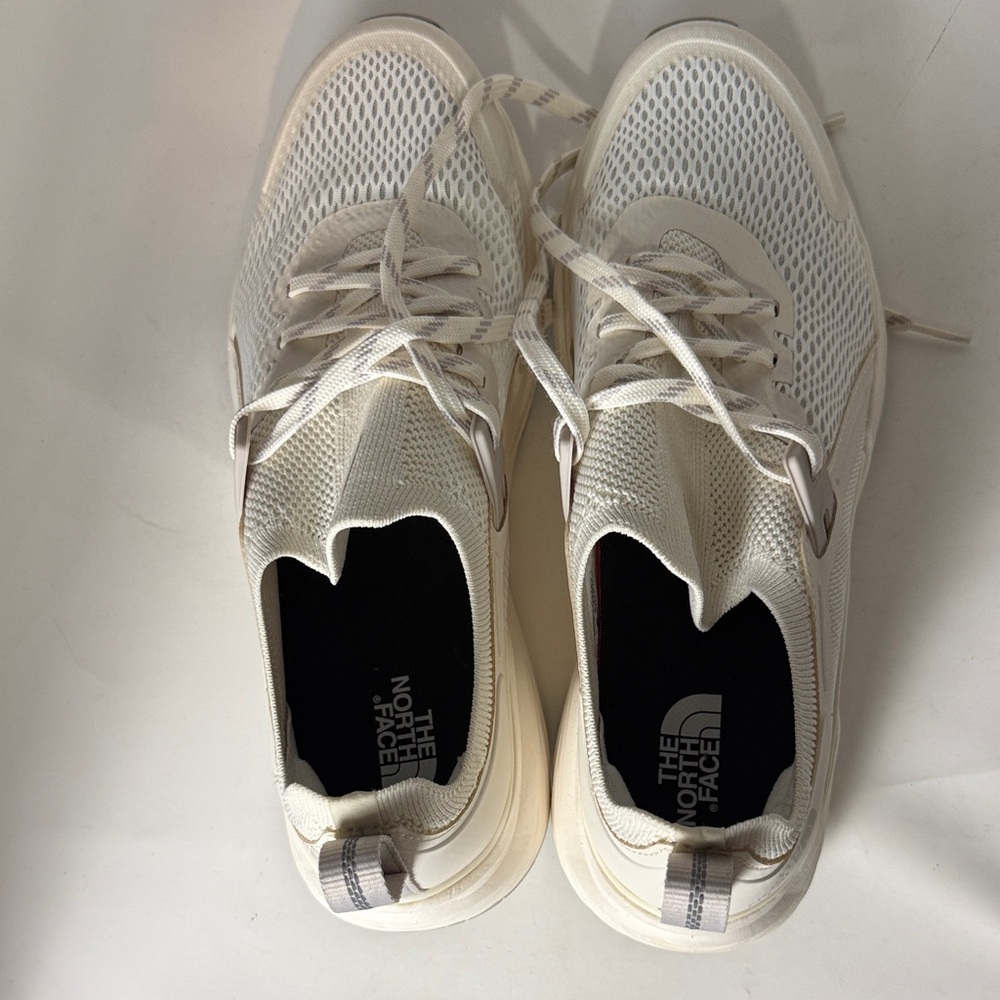 The North Face Cream White Mesh Sneakers Surface Control Women Size 9
